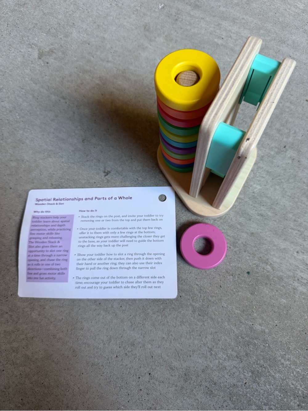Lovevery Wooden Stack & Slot Toy